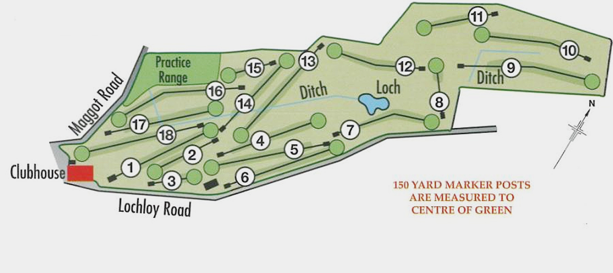 Nairn Dunbar Highland Links Course Scotland Course Layout